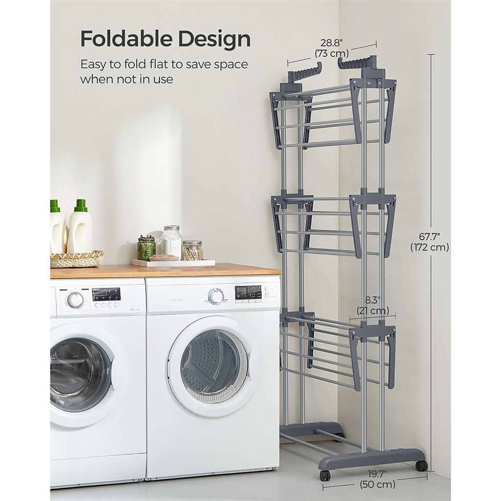 4-Tier Clothes Drying Rack Stand