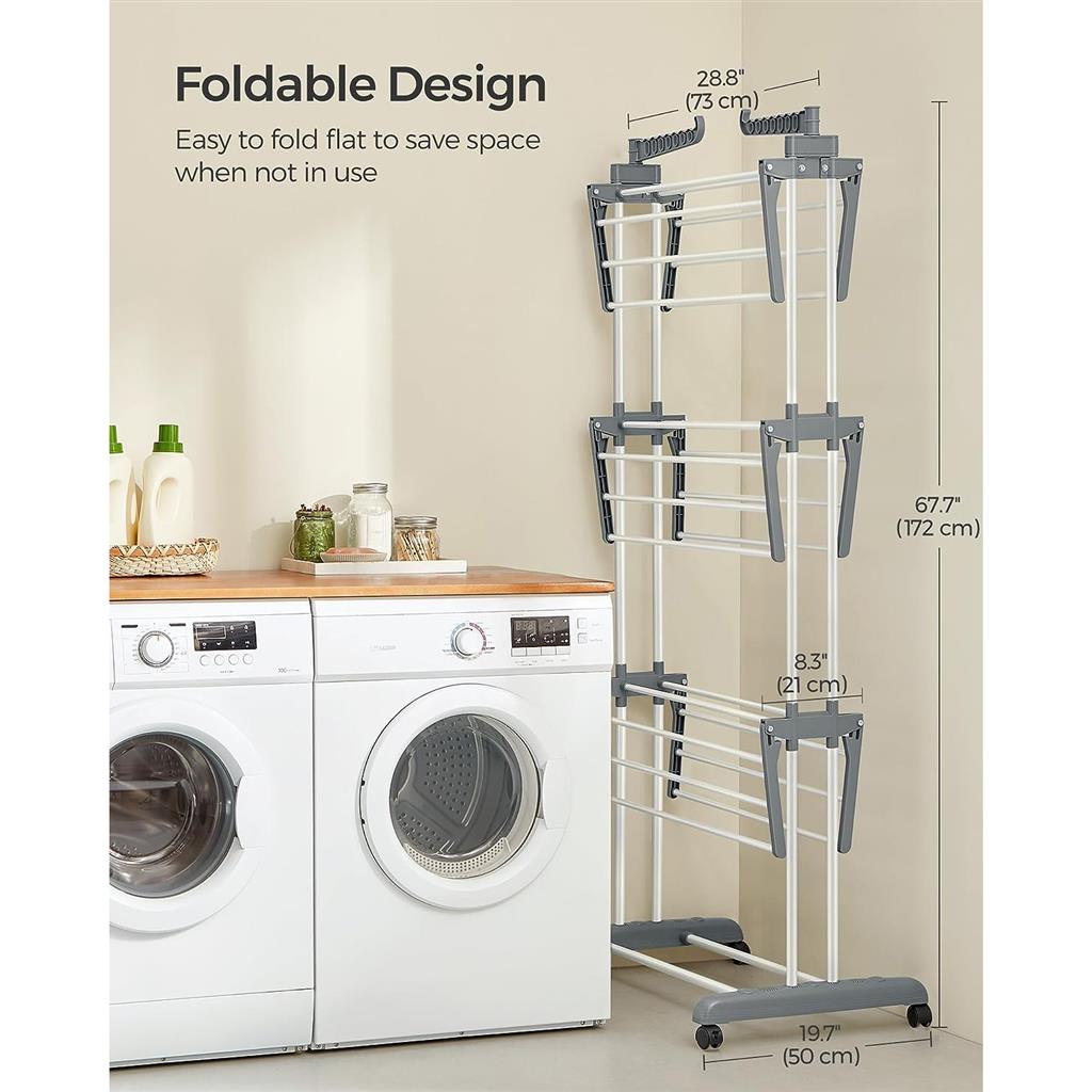 4-Tier Clothes Drying Rack Stand