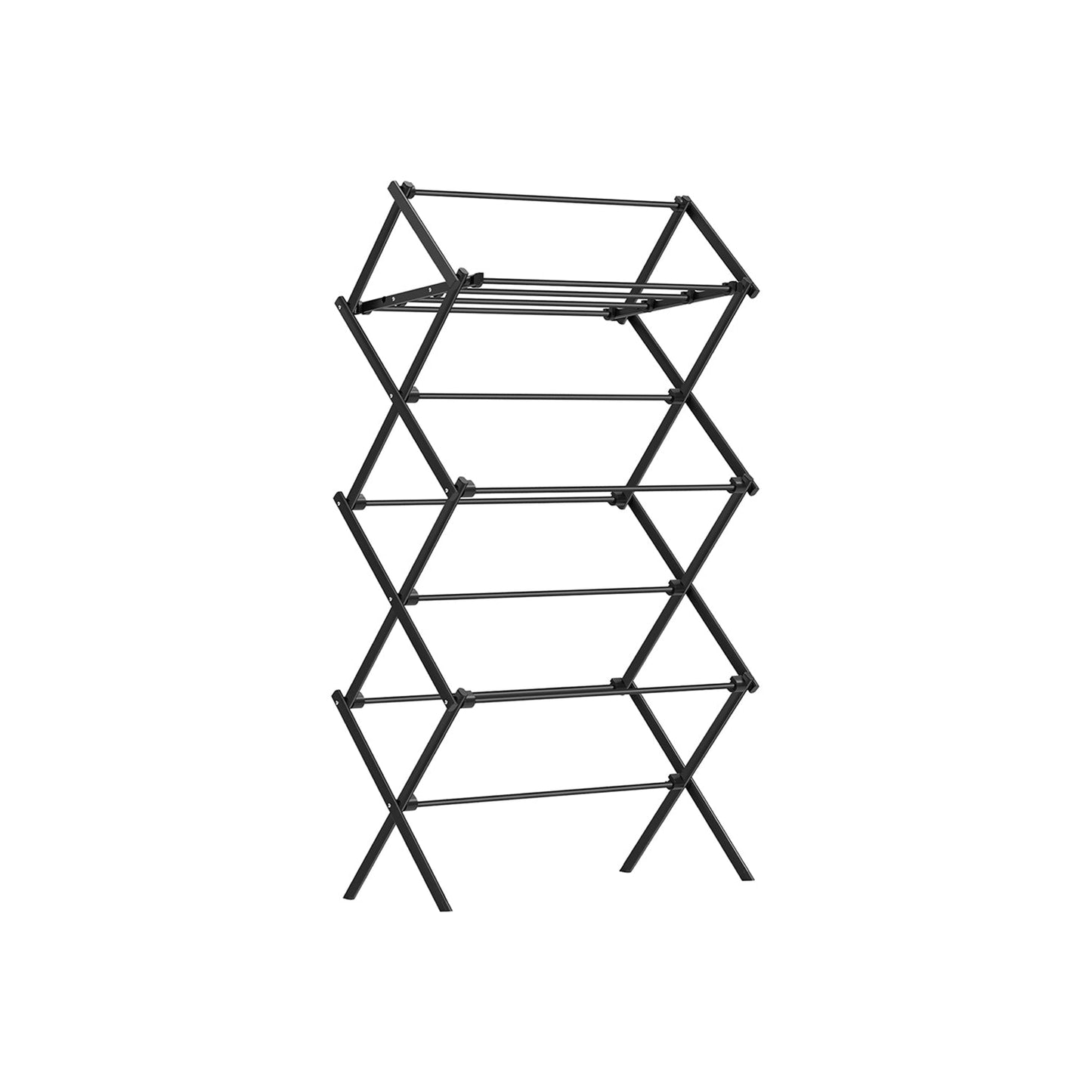 Foldable Clothes Drying Rack with Steel Frame