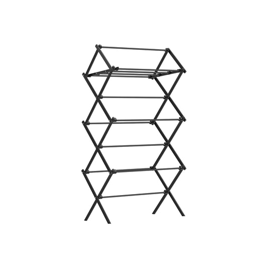 Foldable Clothes Drying Rack with Steel Frame