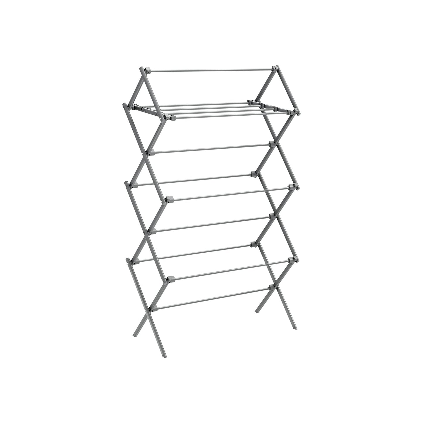 Foldable Clothes Drying Rack with Steel Frame
