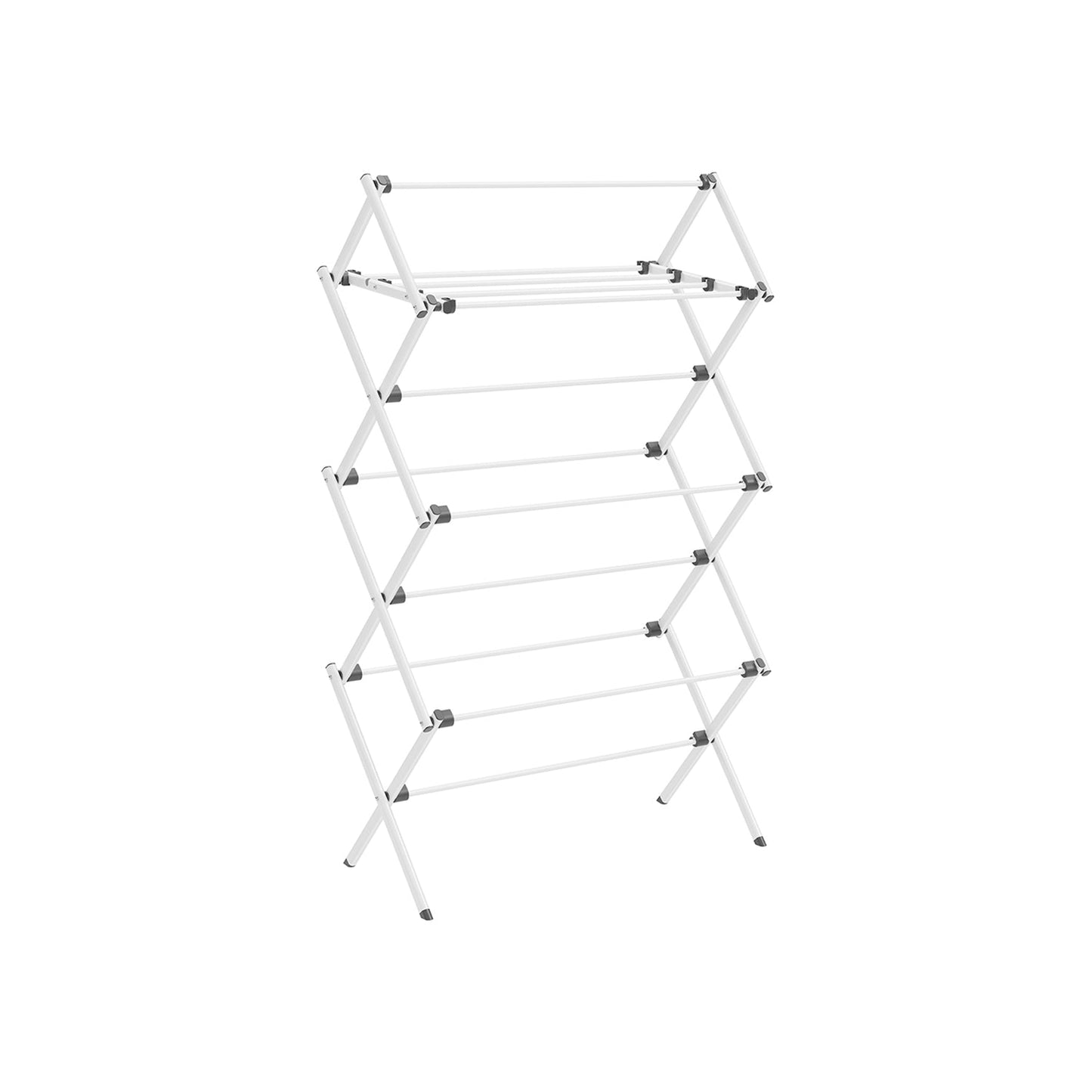 Foldable Clothes Drying Rack with Steel Frame