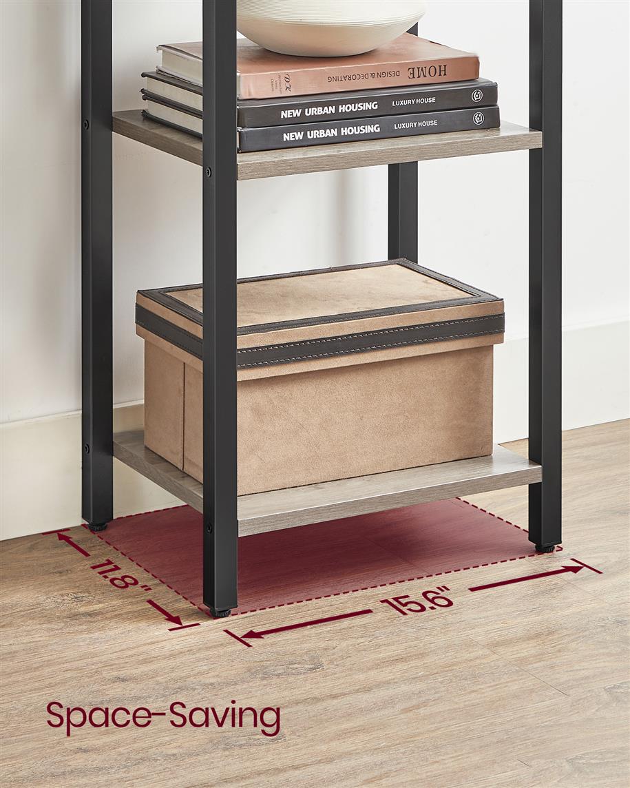 5 Tier Bookcase Storage Shelf