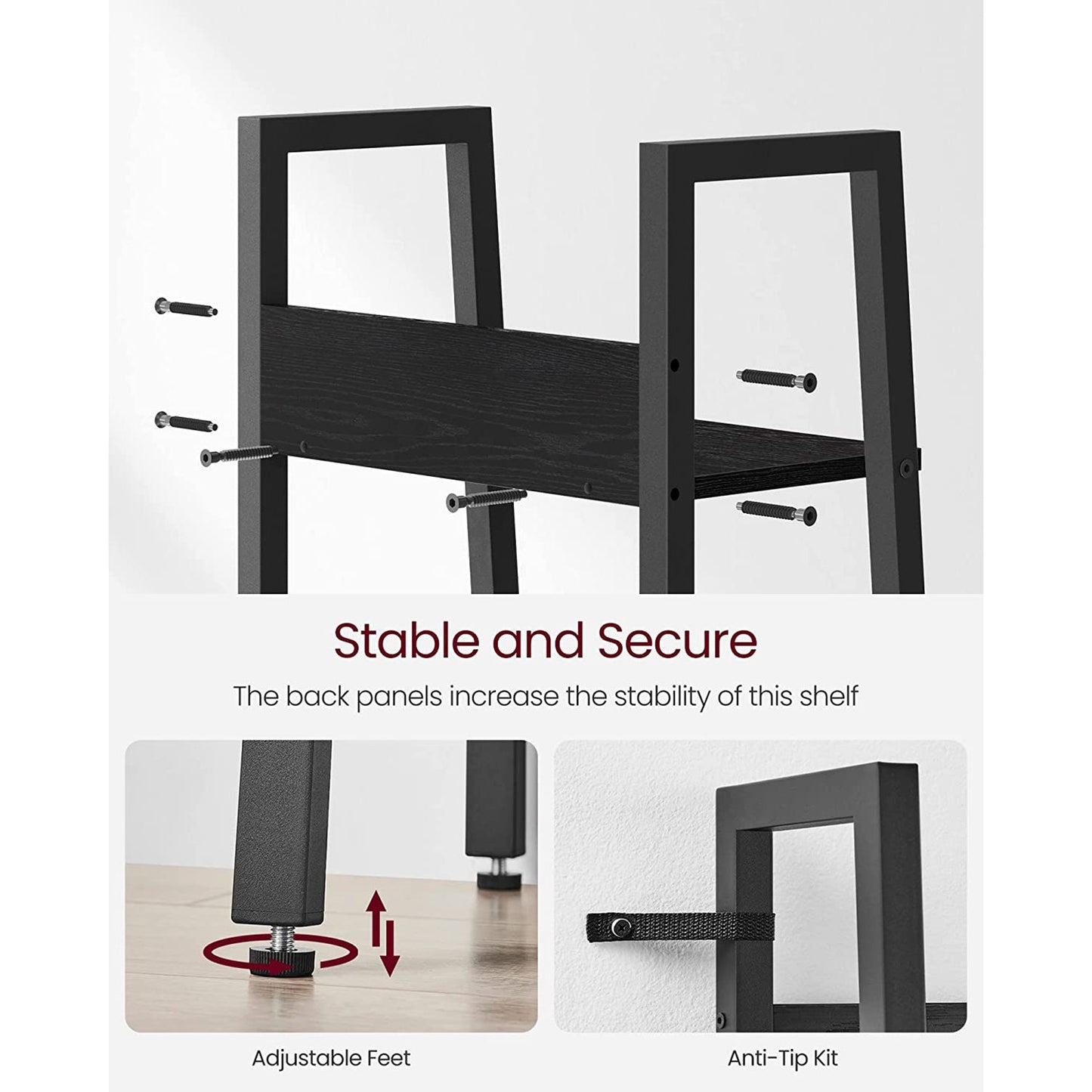 5-Tier Narrow Bookcase