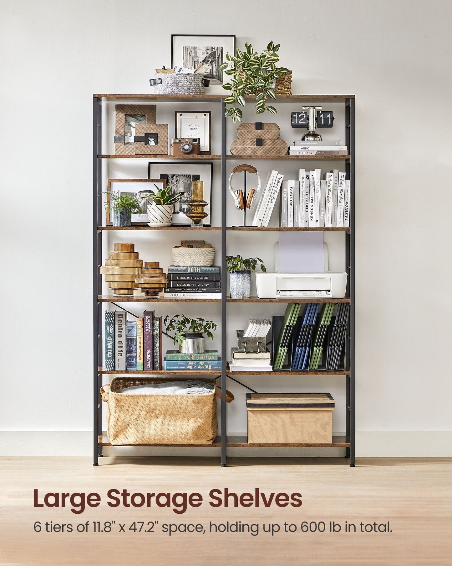 6-Tier Bookshelf
