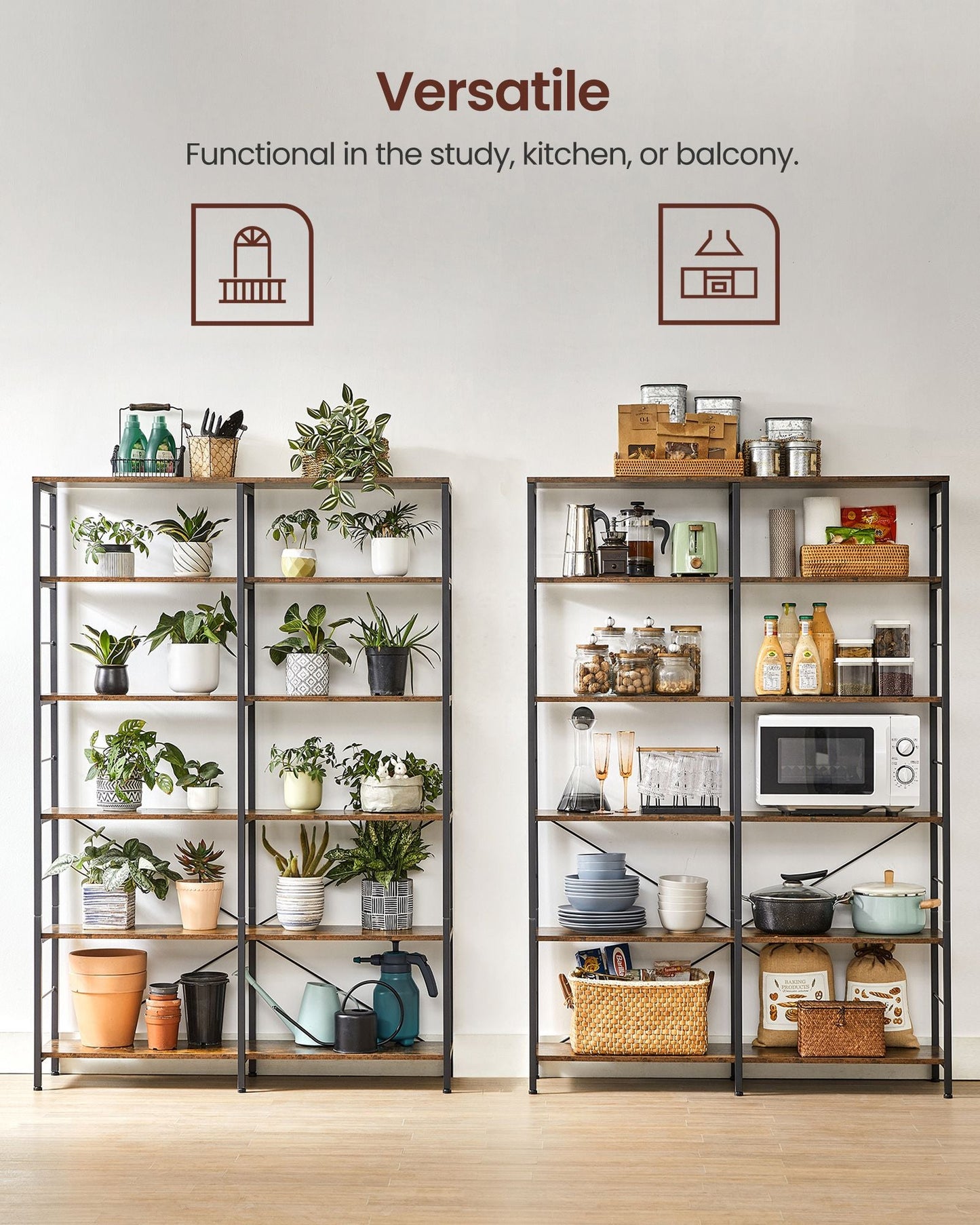 6-Tier Bookshelf