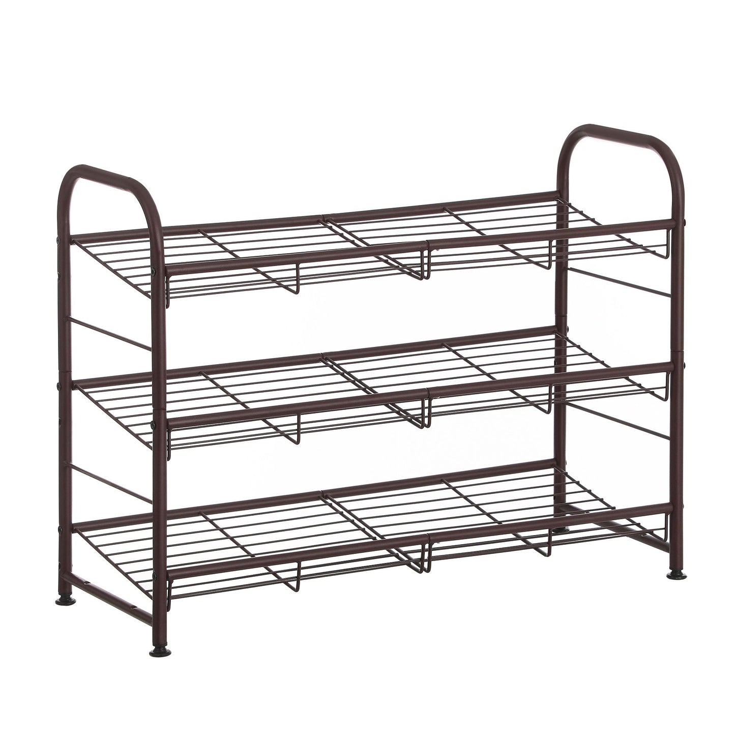 Shoe Rack, 3 Tier Shoe Organizer for Closet, Holds up to 12 Pairs of Shoes, Shoe Rack for Front Door Entrance