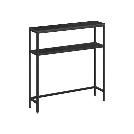 2-Tier Console Table with 2 Shelves