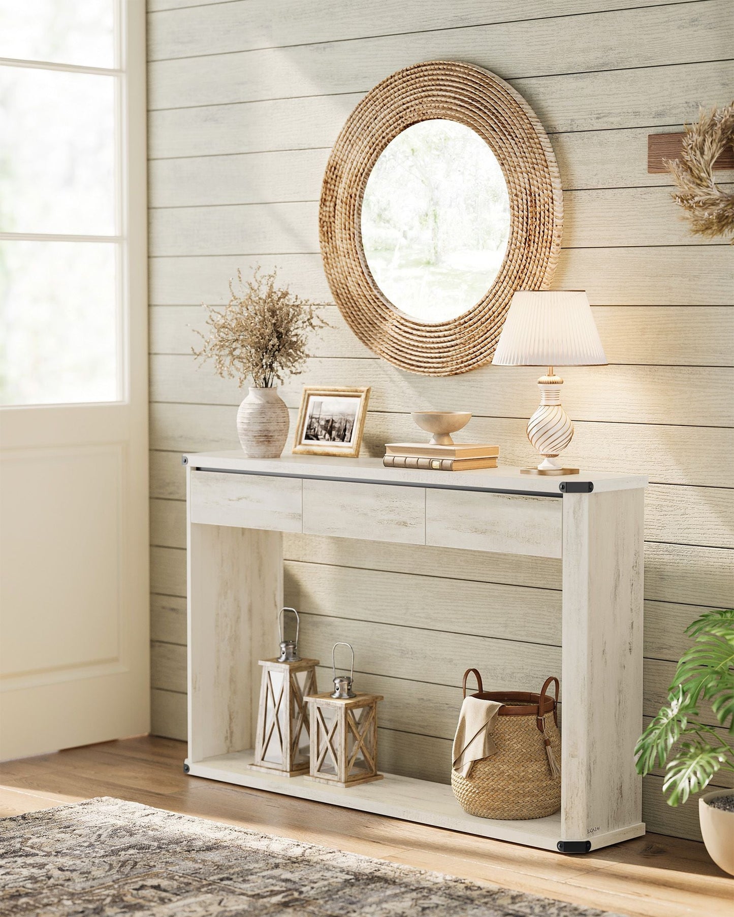 47.2 Inches Console Table with 3 Drawers