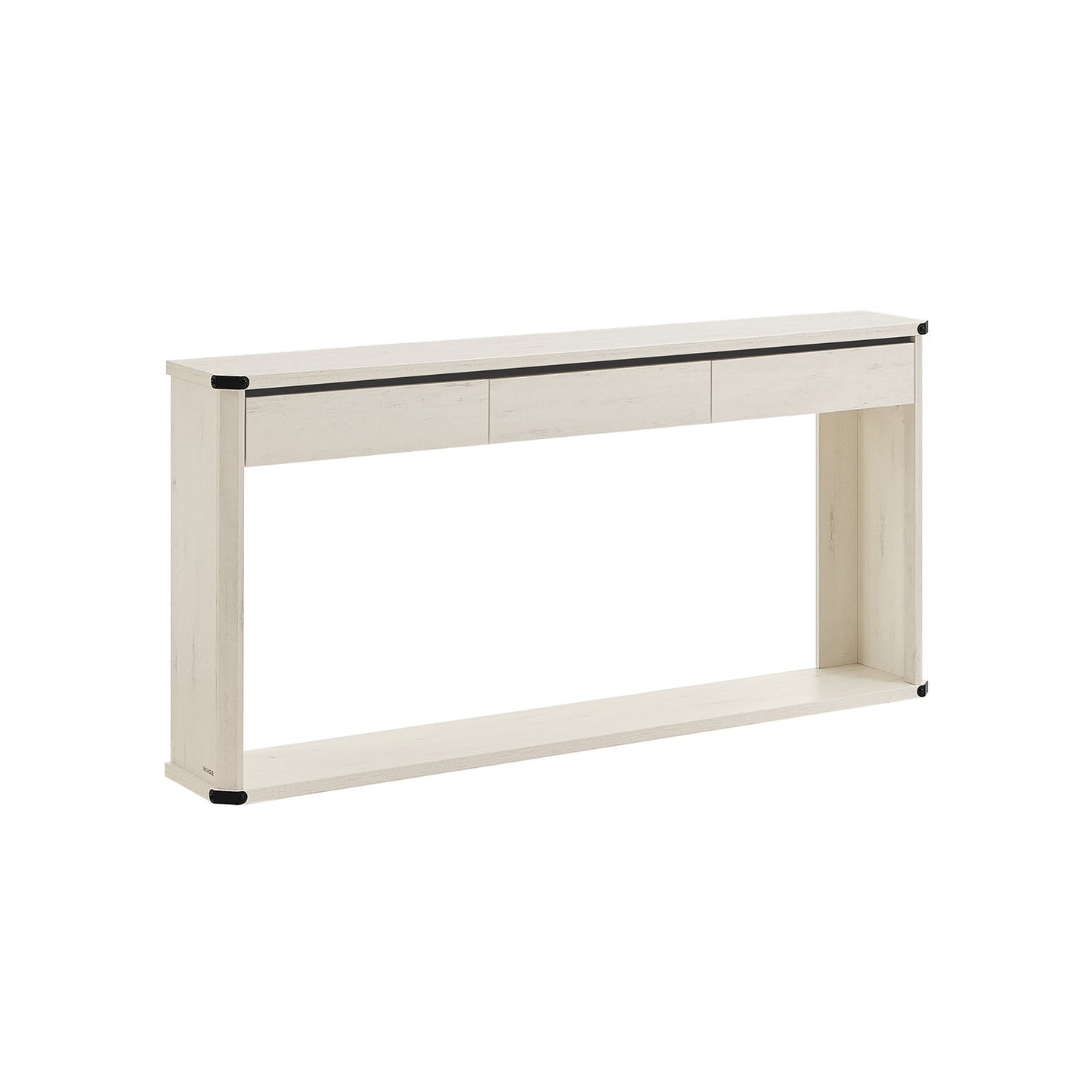 63 Inches Console Table with 3 Drawers