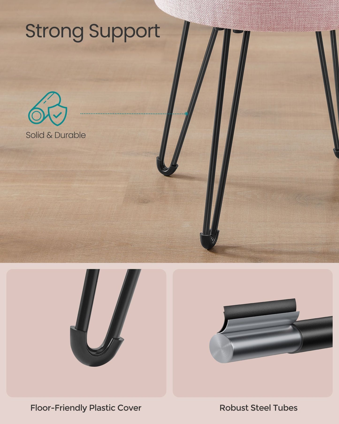 Small Vanity Stool Chair with Storage