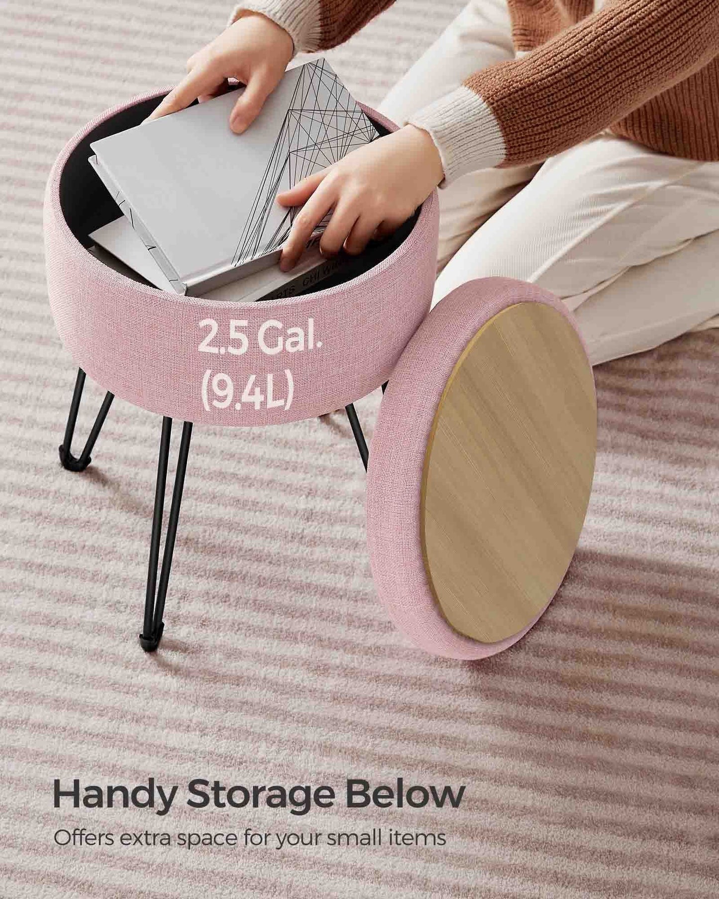 Small Vanity Stool Chair with Storage