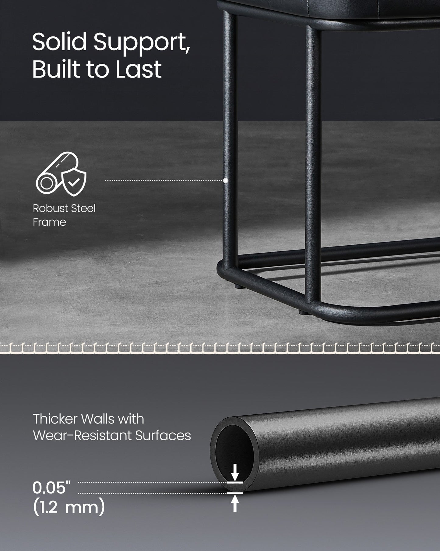 EKHO Collection - Bench for Entryway Bedroom, Ink Black