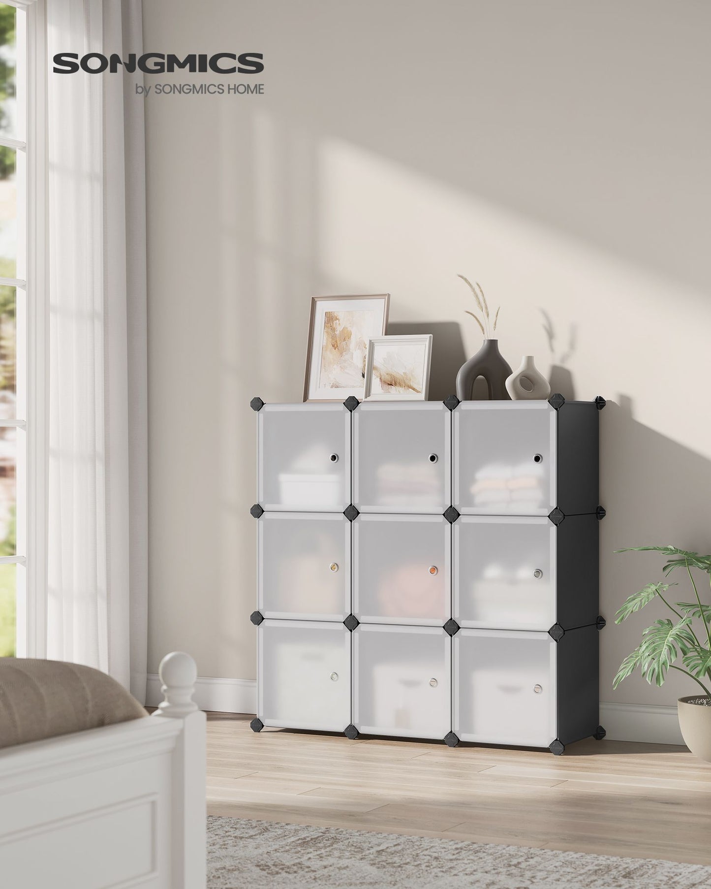 Set of 9 DIY Plastic Cubes with Doors
