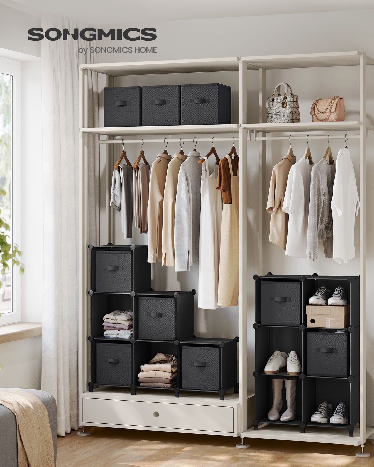 Cube Storage Organizer with Storage Boxes, Set of 12