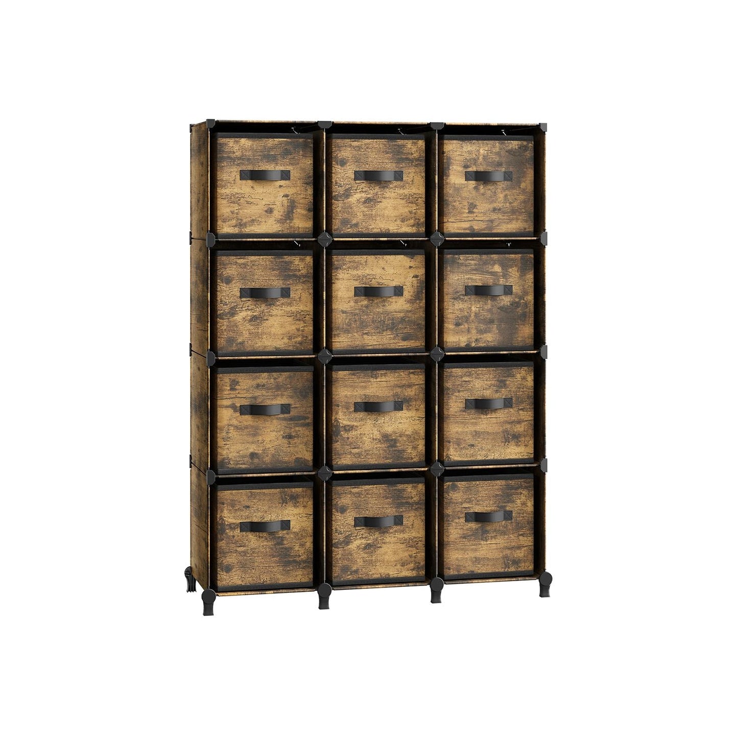 Cube Storage Organizer with Storage Boxes, Set of 12
