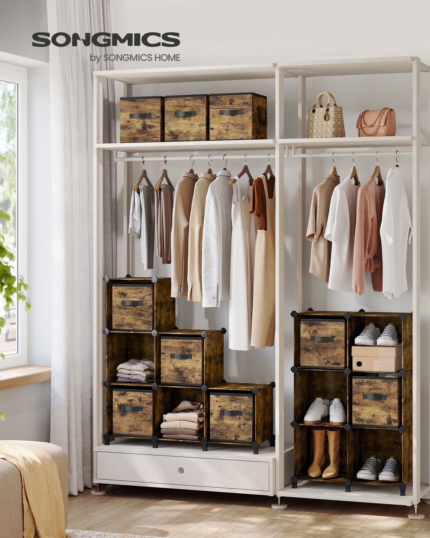 Cube Storage Organizer with Storage Boxes, Set of 12