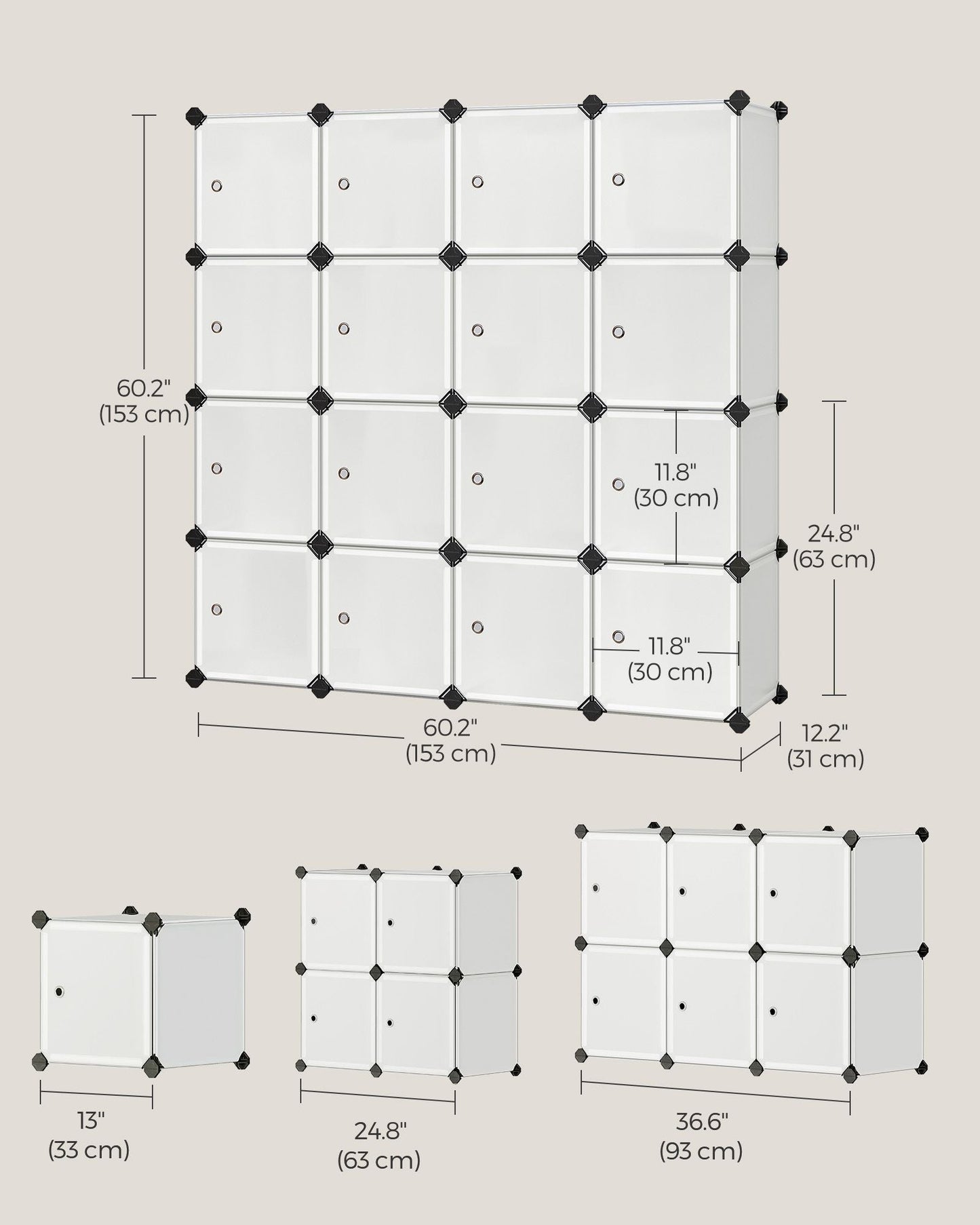 16 Cube Storage Organizer