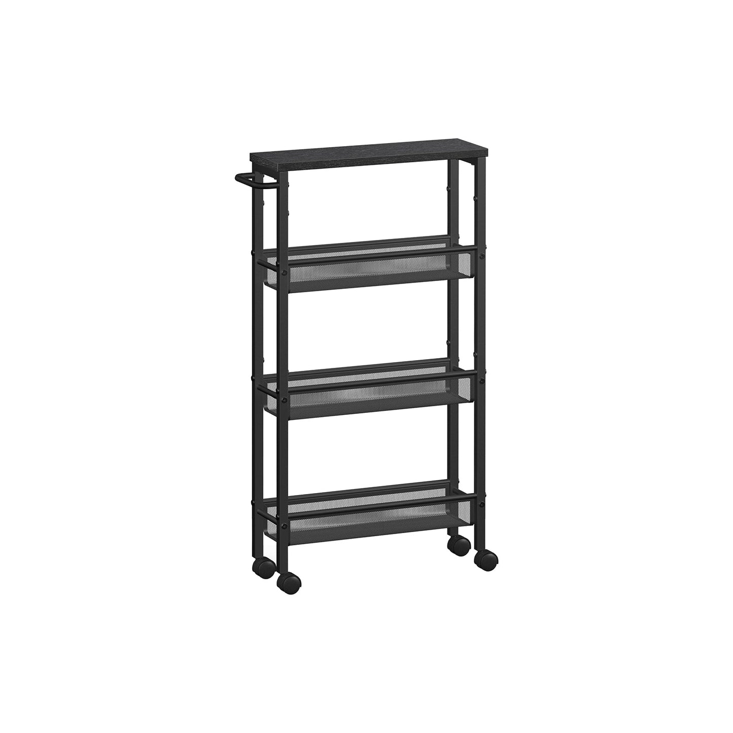 4-Tier Slim Rolling Storage Cart