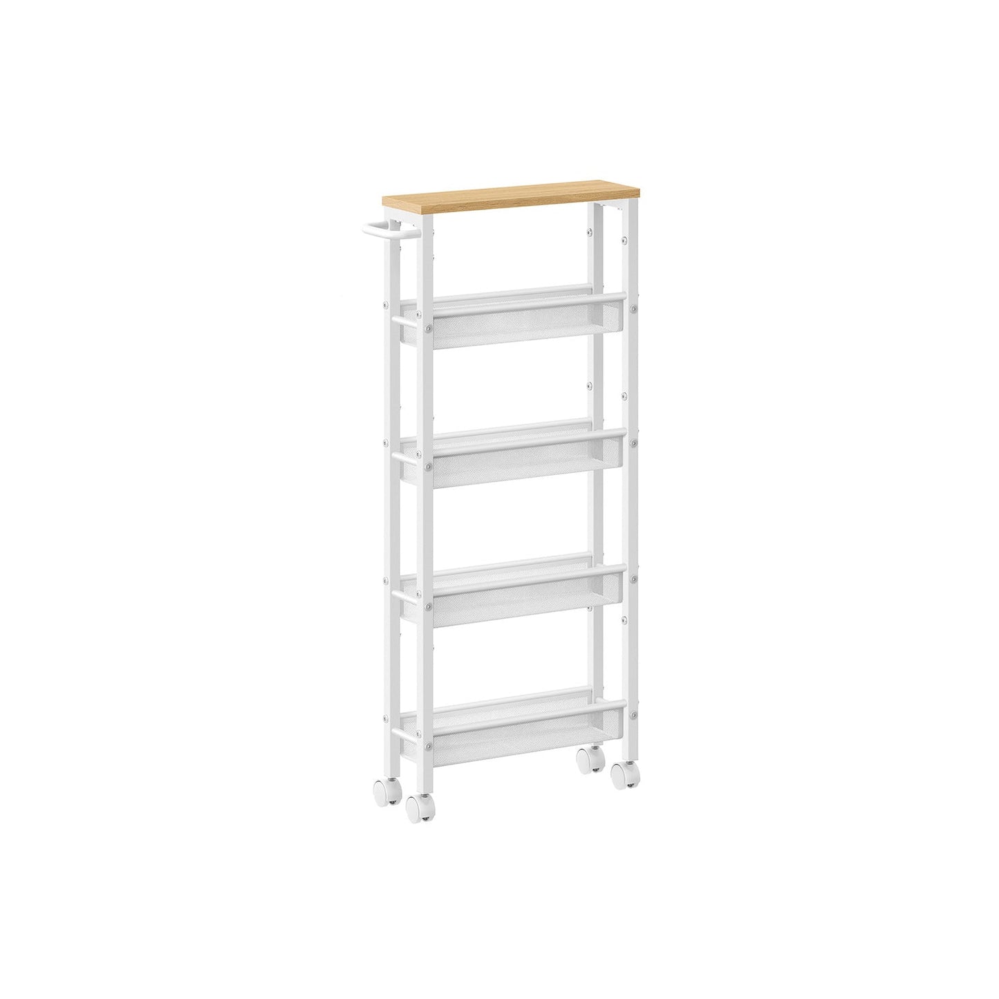 5-Tier Slim Rolling Storage Cart