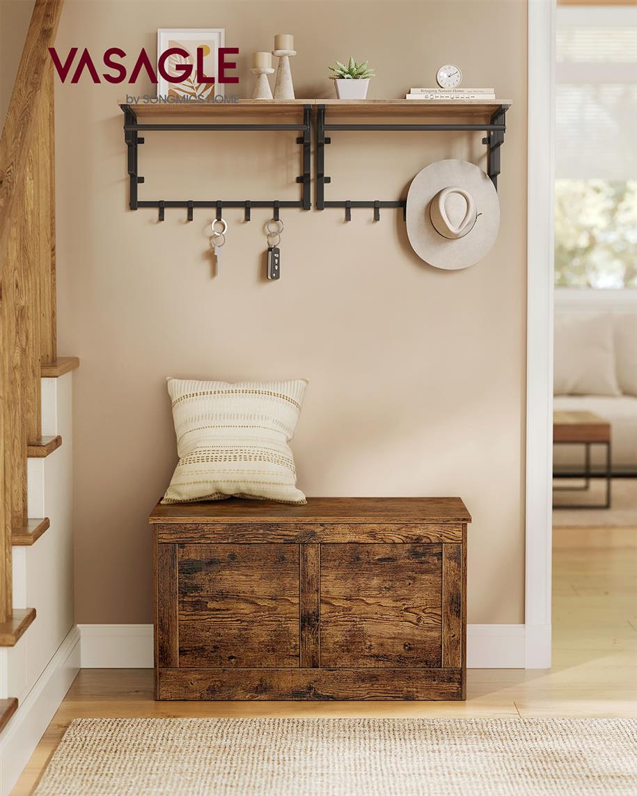 Storage Trunk with 2 Safety Hinges