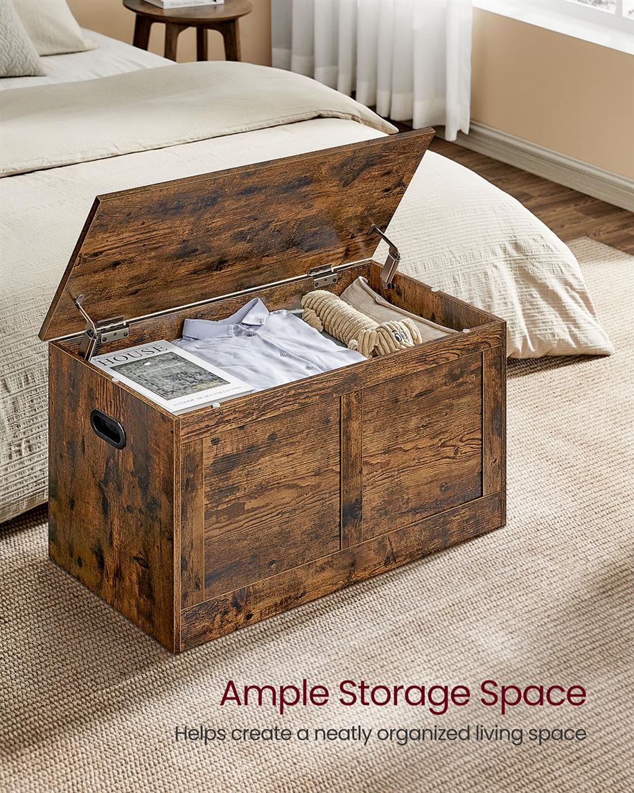 Storage Trunk with 2 Safety Hinges