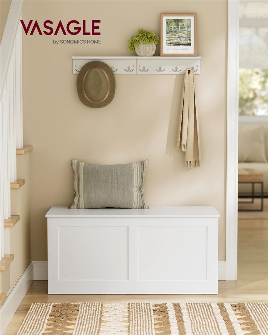 Storage Chest with 2 Safety Hinges