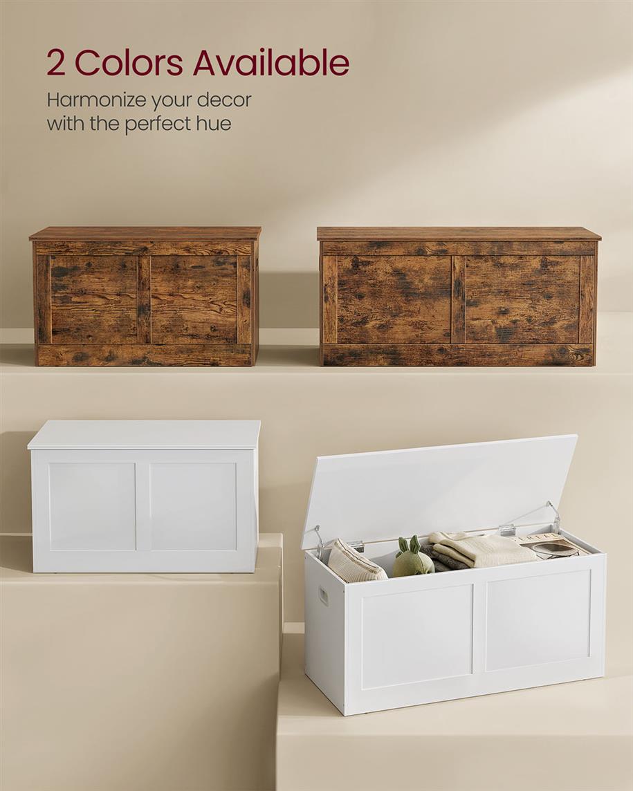 Storage Chest with 2 Safety Hinges