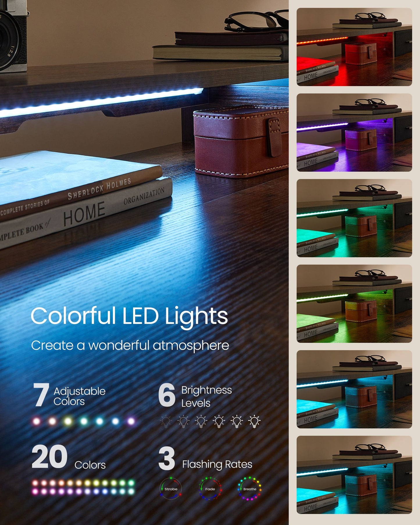 Electric Standing Desk with Drawers