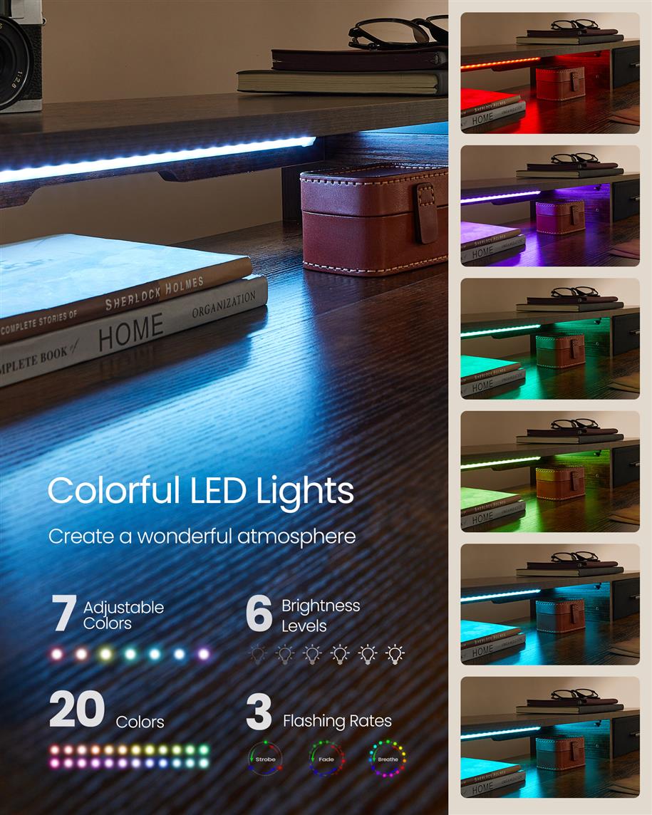 Electric Standing Desk with Drawers