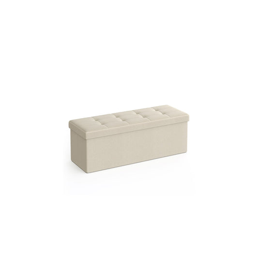 43 Inches Folding Storage Ottoman Bench