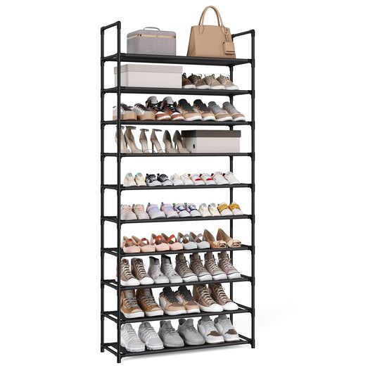 Shoe Rack, 10-Tier Shoe Shelf, Shoe Storage Organizer