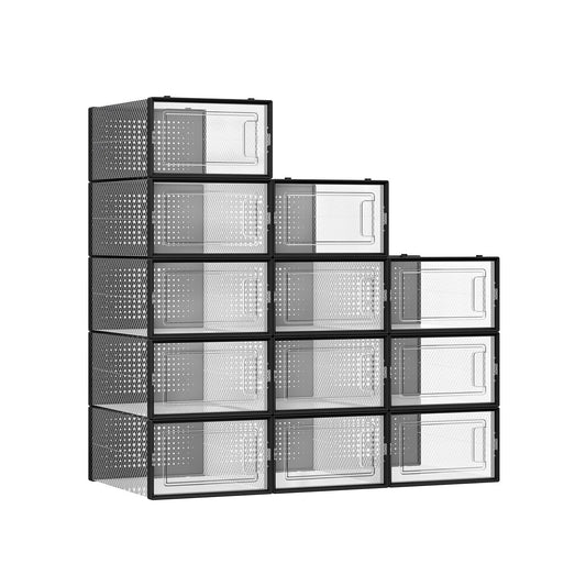 Pack of 12 Shoe Boxes, Fit up to US Size 11