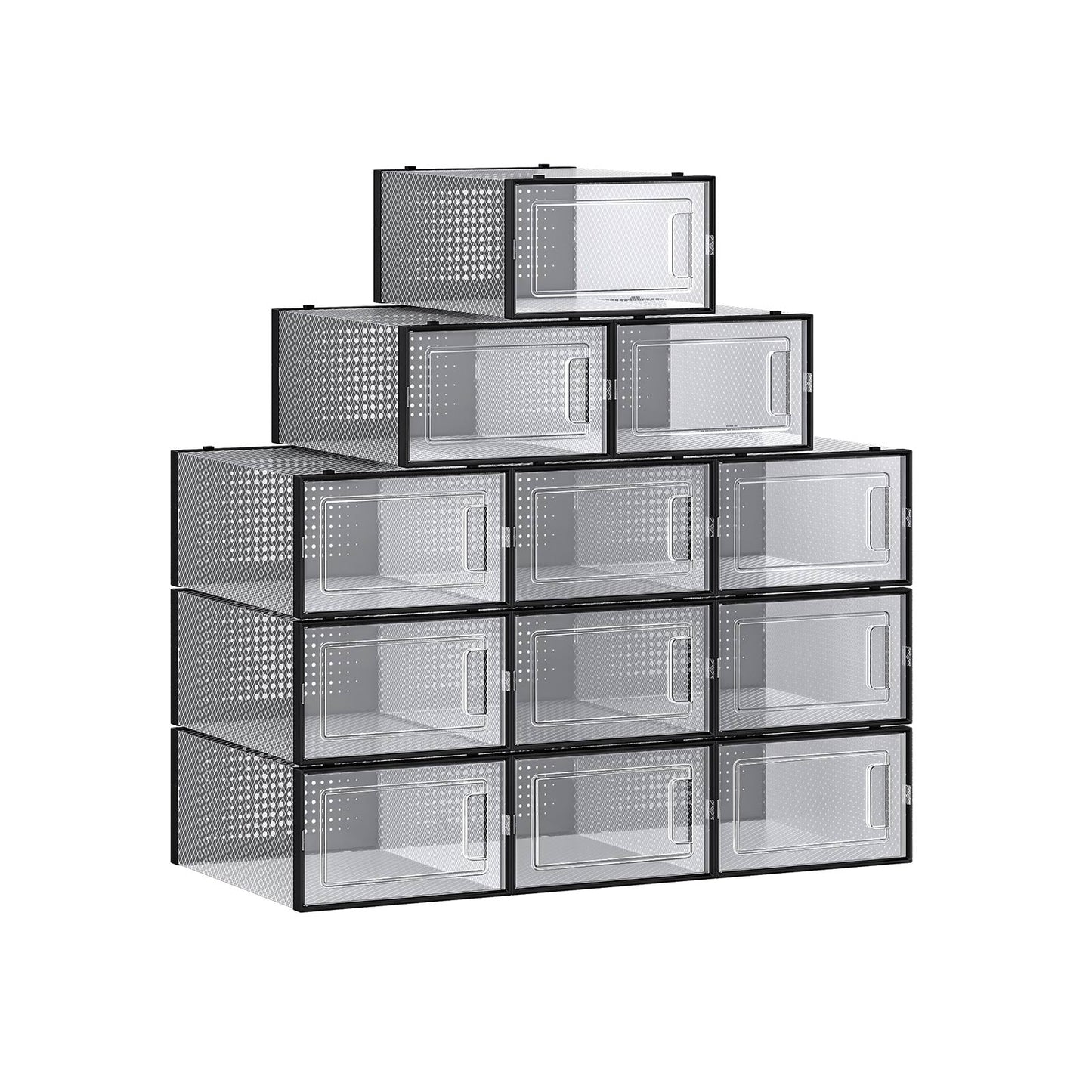 Pack of 12 Shoe Boxes, Fit up to US Size 11