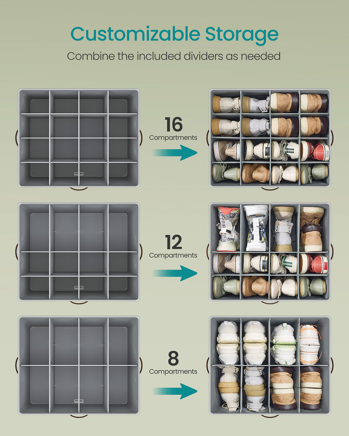 Pack 2 Shoe Organizers for Closet