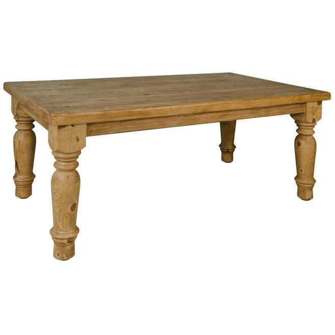 Santa Rita 6' Rustic Dining Table | Rustic Solid Wood Dining table