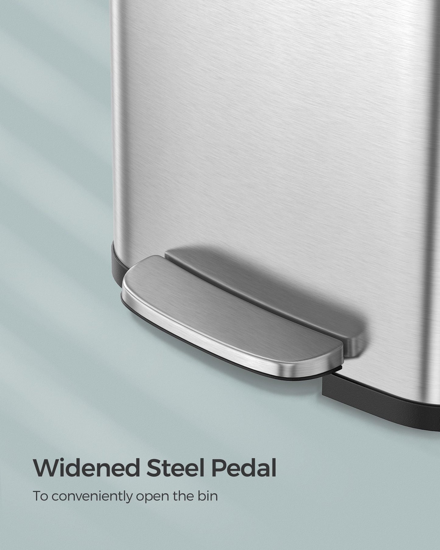18-Gallon Stainless Steel Garbage Can