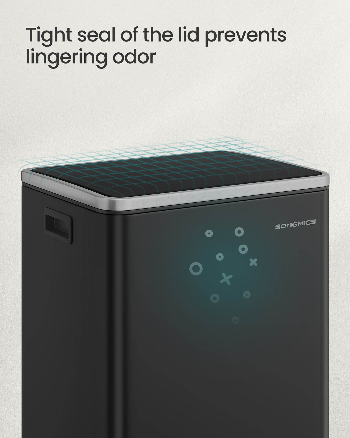 13-Gallon Trash Can with Soft-Close Lid