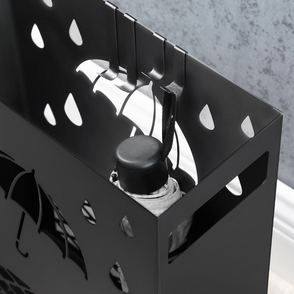 Metal Umbrella Stand, Cutout Design