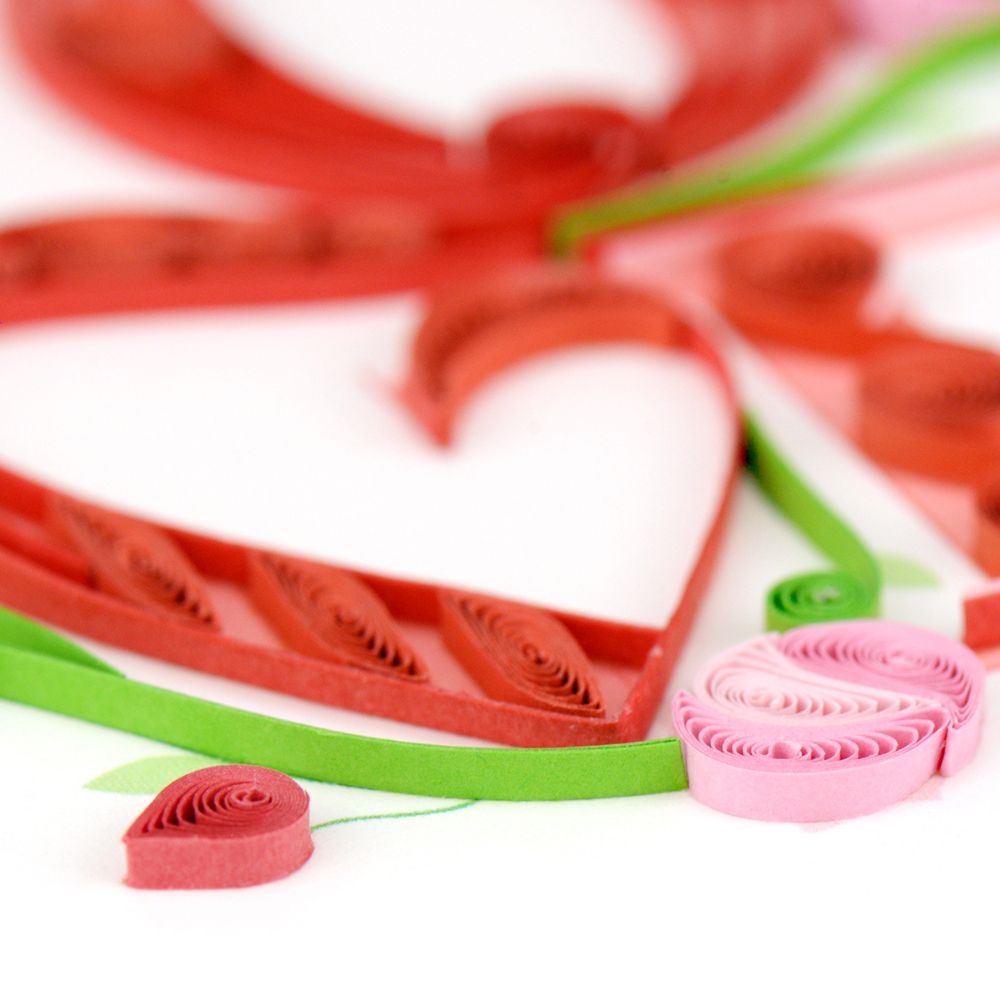 Love Quilled Greeting Card