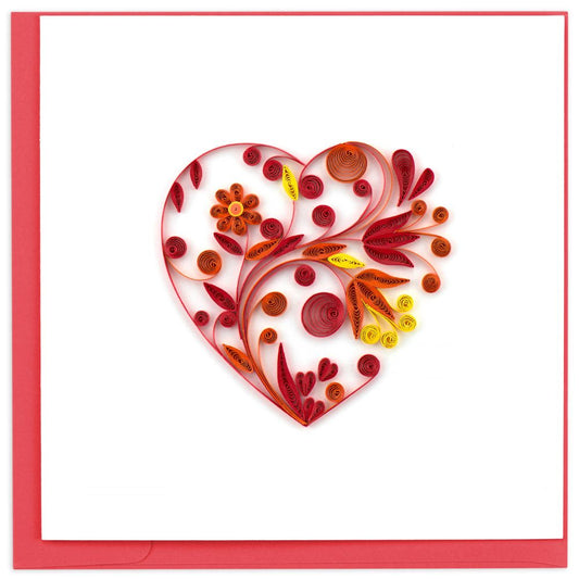 Heart Quilled Greeting Card