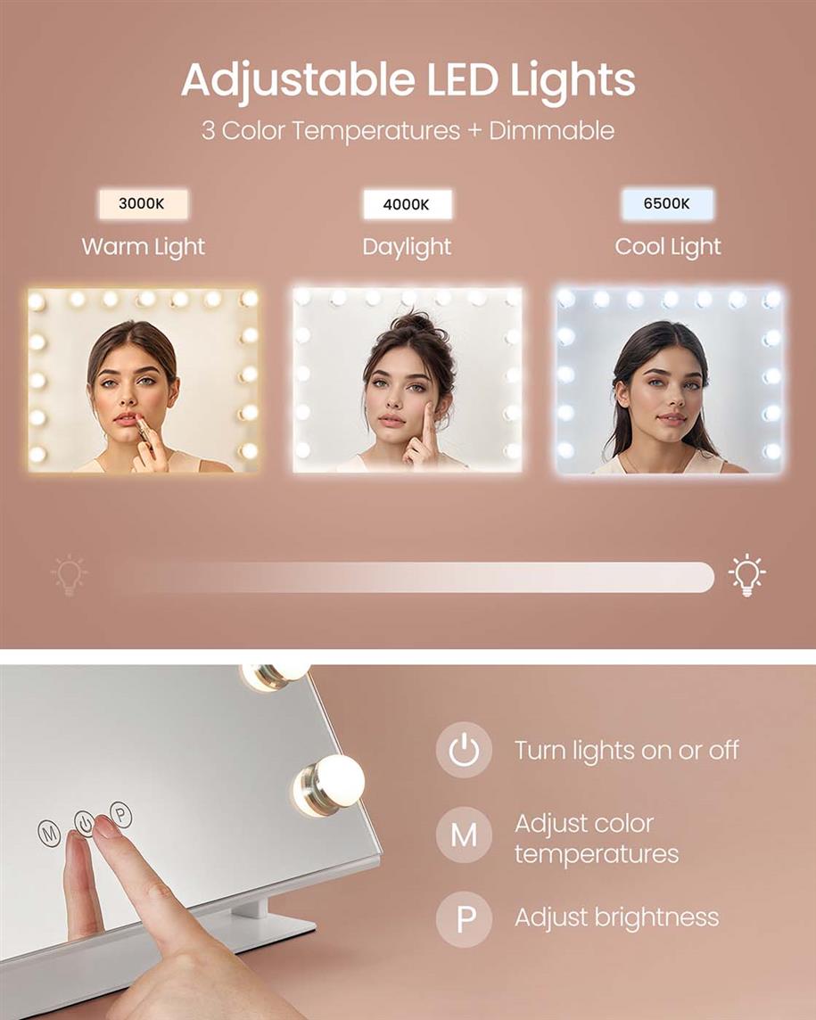 Vanity Makeup Mirror with Lights