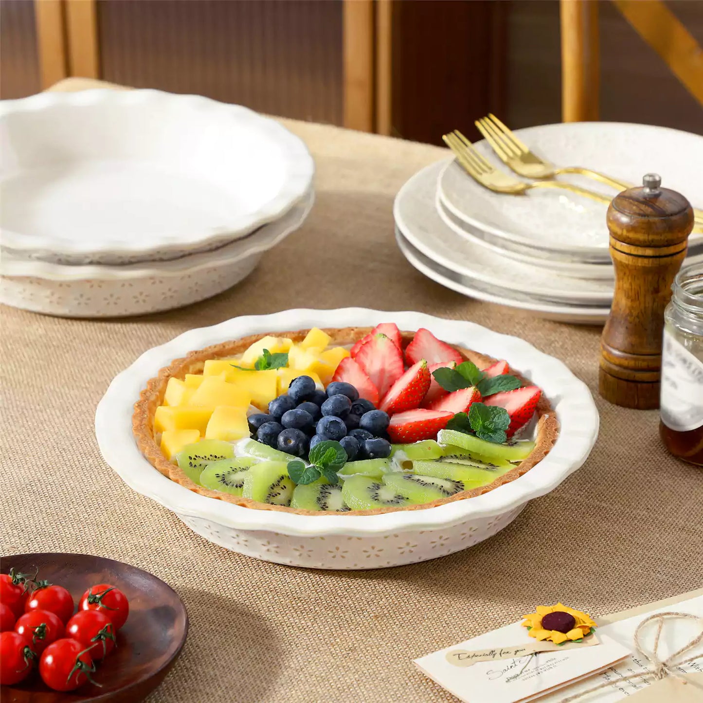 Lydia Fluted Pie Pan