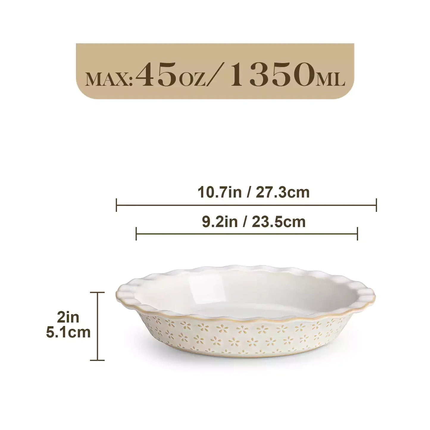 Lydia Fluted Pie Pan