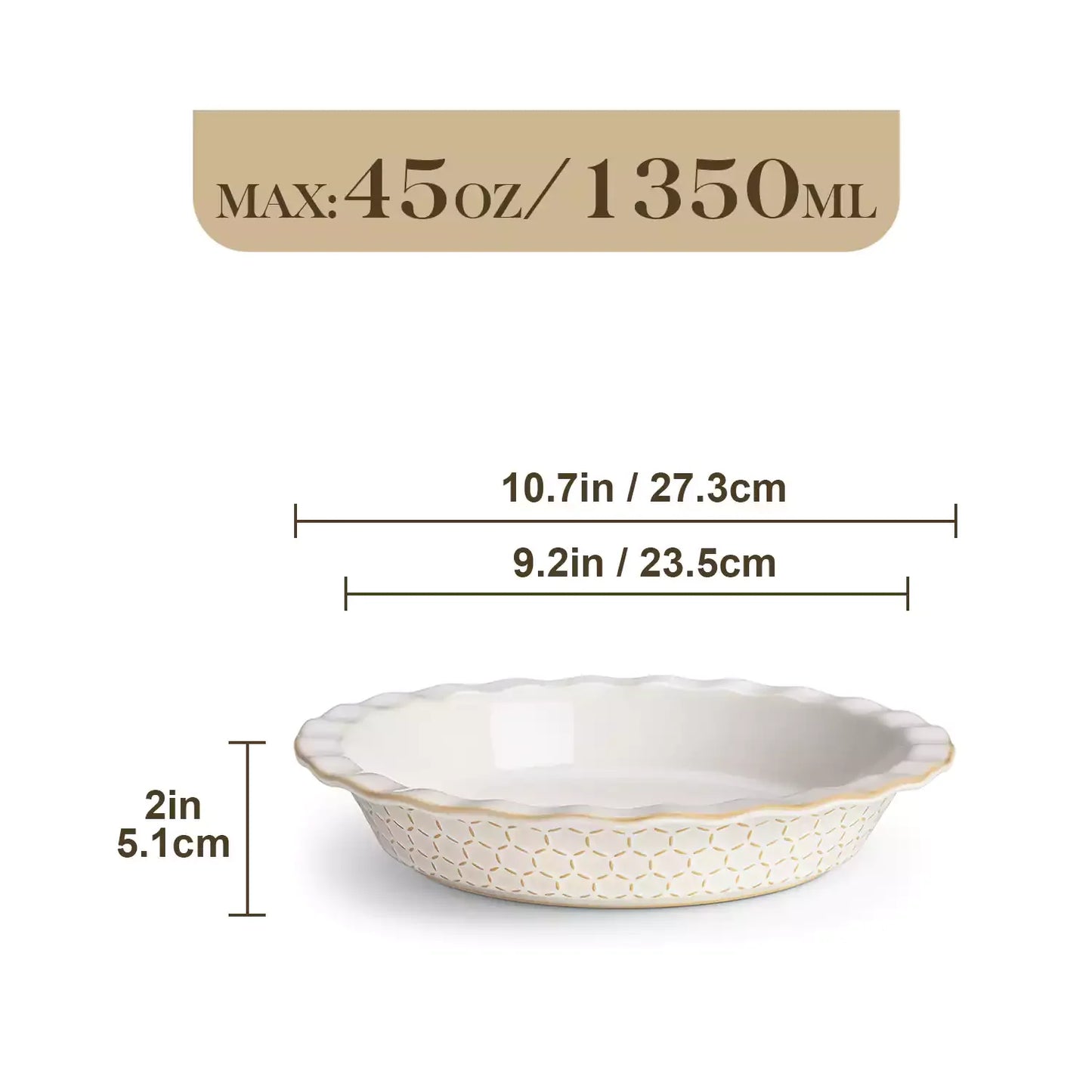 Lydia Fluted Pie Pan