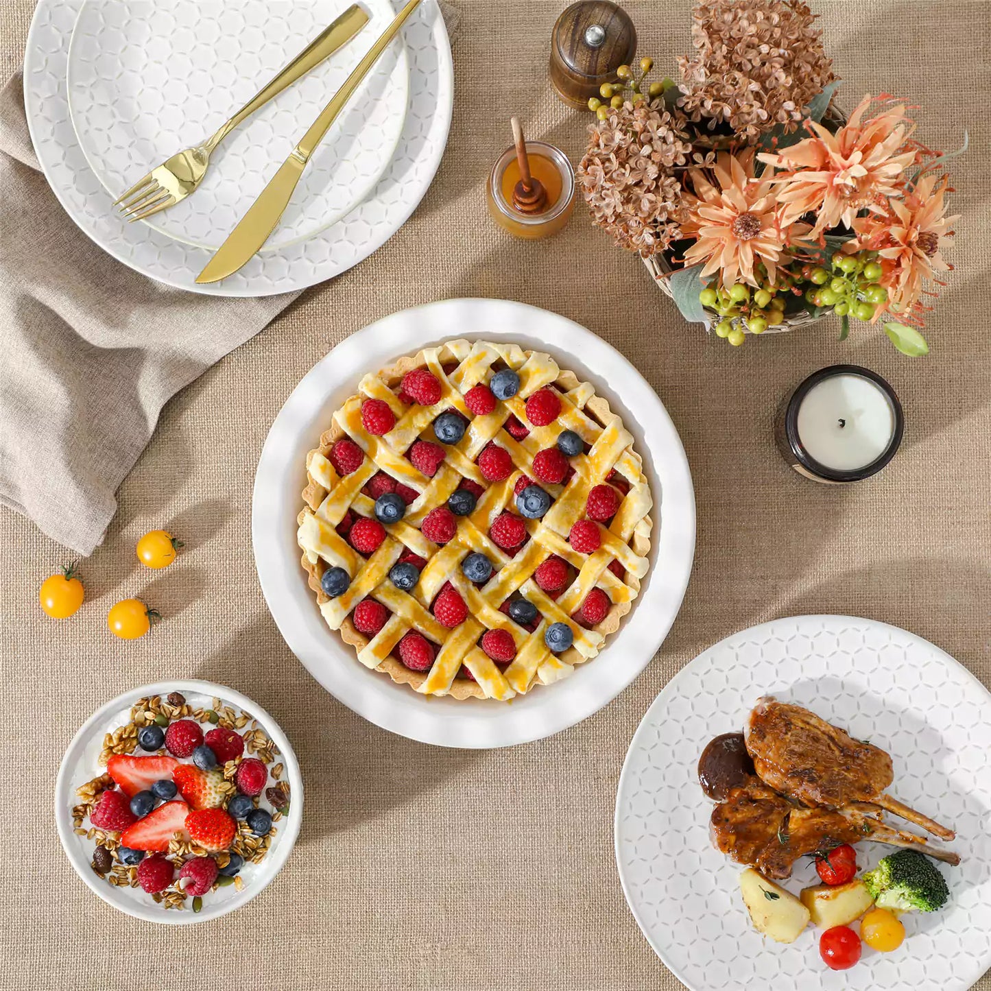 Lydia Fluted Pie Pan