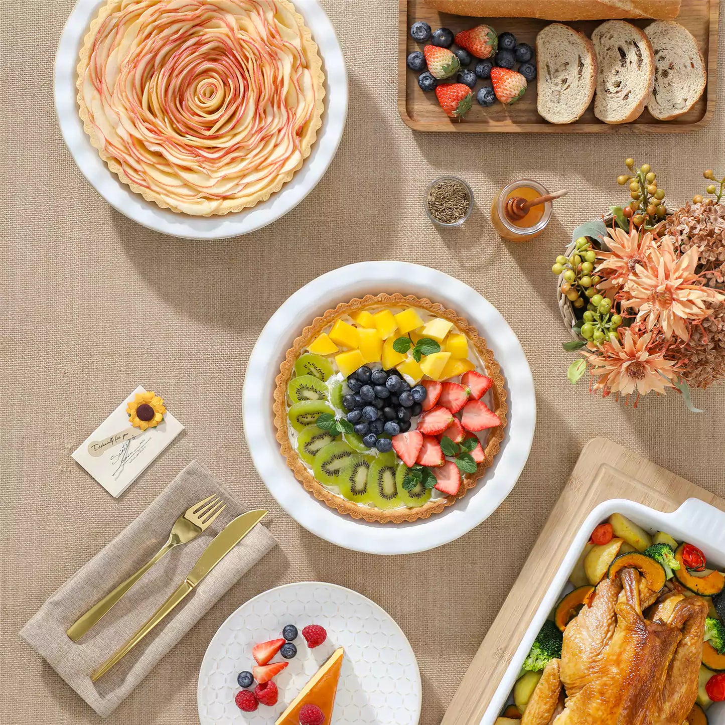 Lydia Fluted Pie Pan