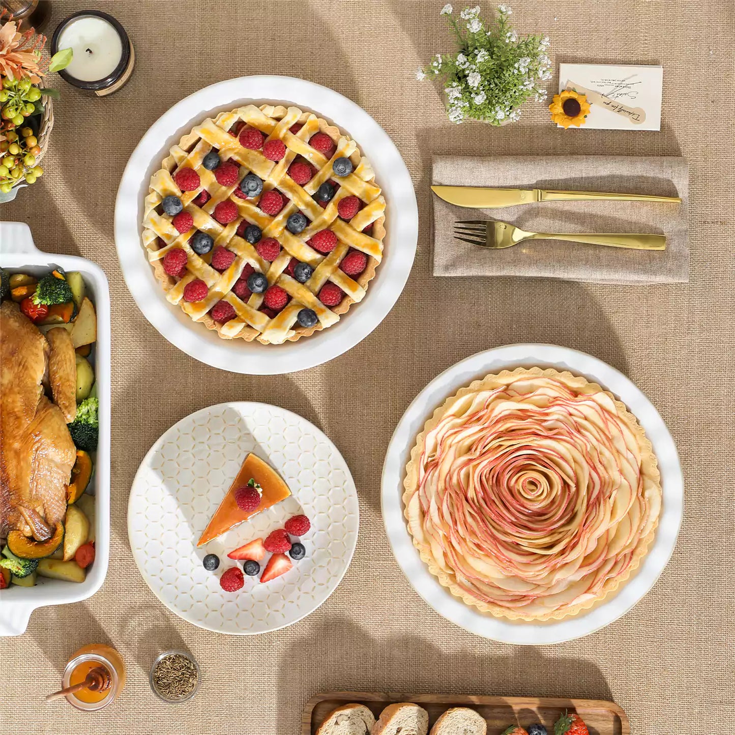 Lydia Fluted Pie Pan