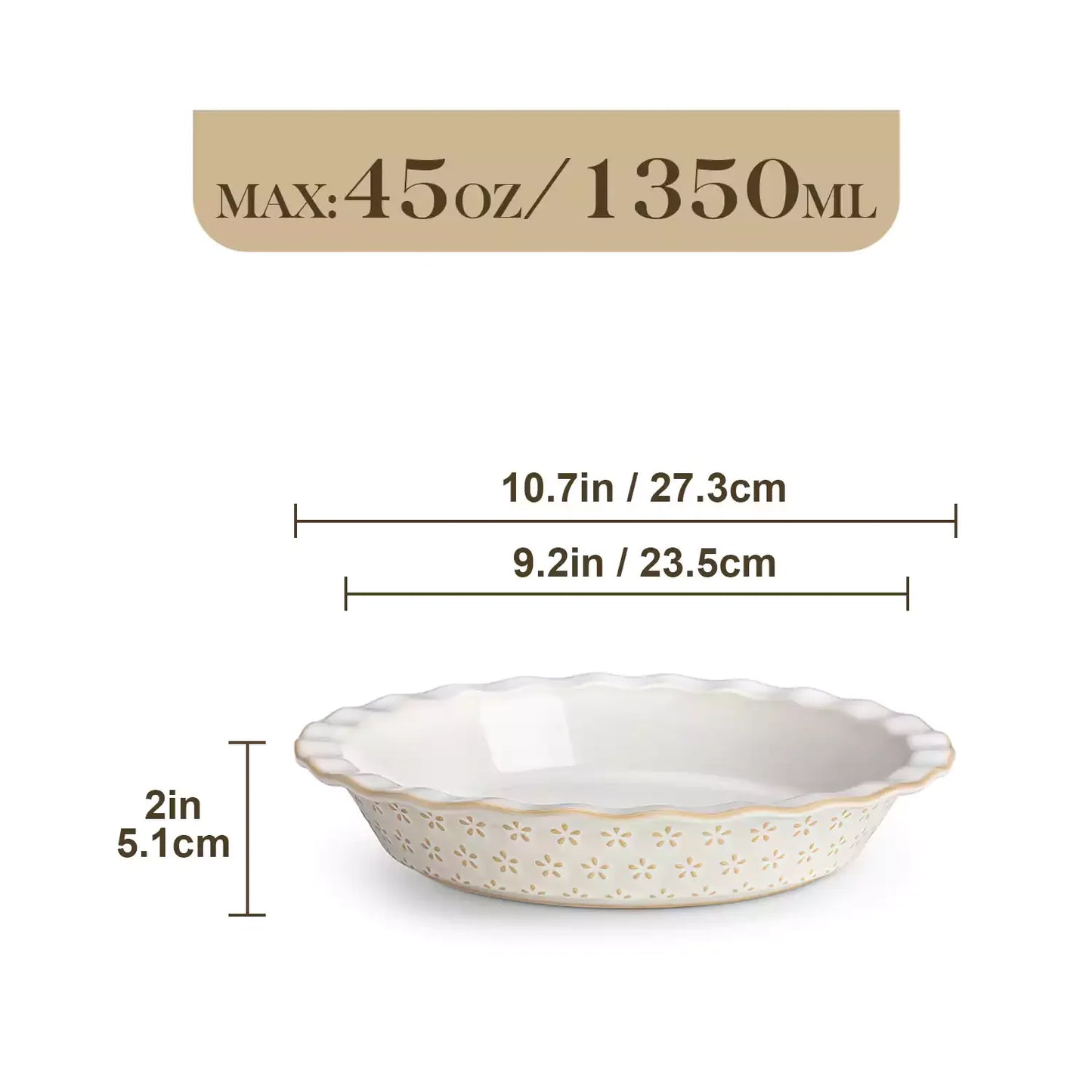 Lydia Fluted Pie Pan