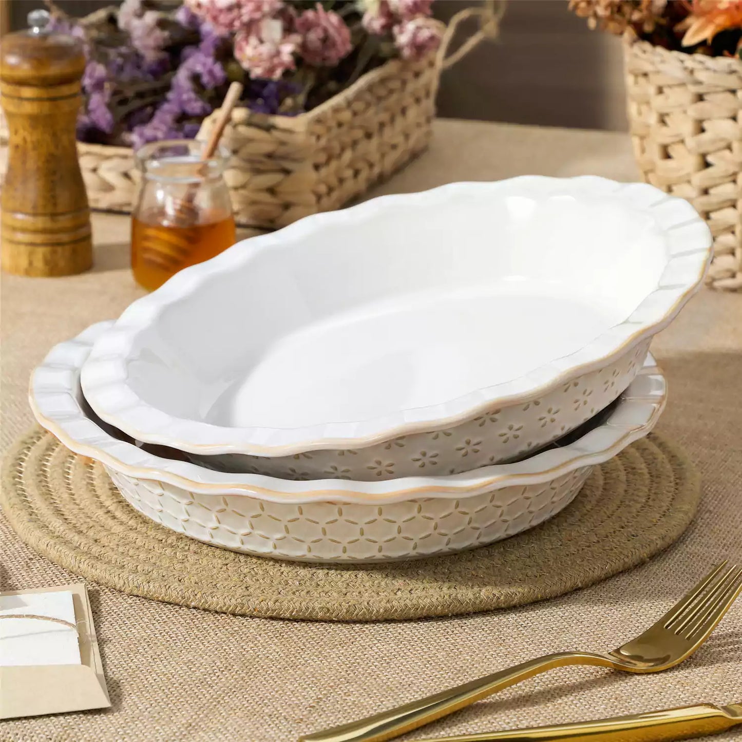 Lydia Fluted Pie Pan